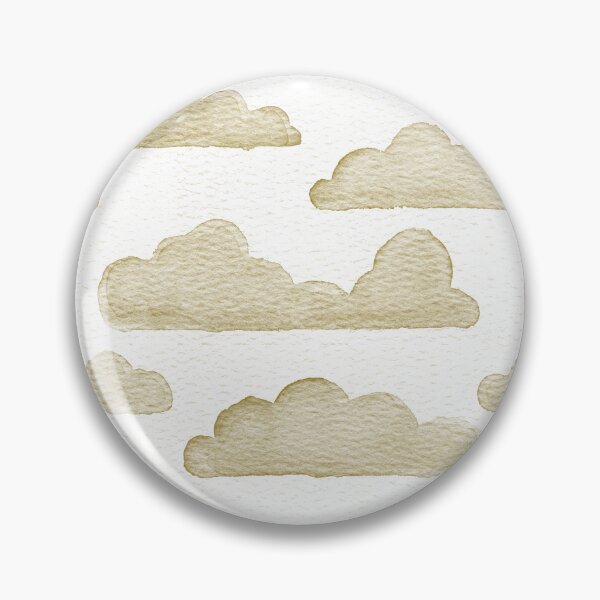 Item preview, Dreamtime Clouds Watercolor Pattern - Snow + Ochre designed and sold by Irene Estelle.