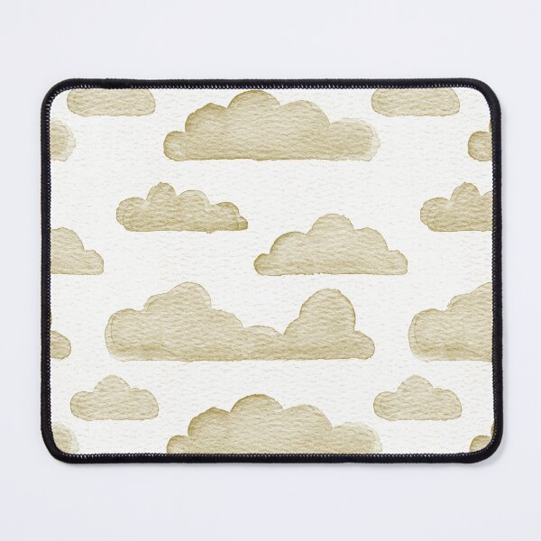 Item preview, Dreamtime Clouds Watercolor Pattern - Snow + Ochre designed and sold by Irene Estelle.