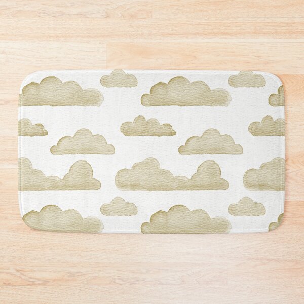 Item preview, Dreamtime Clouds Watercolor Pattern - Snow + Ochre designed and sold by Irene Estelle.