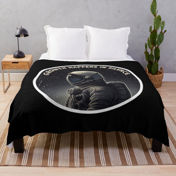Item preview, Growth Happens in Silence – Astronaut Reflection Design | Calm Mindset Space Aesthetic designed and sold by Altair_.