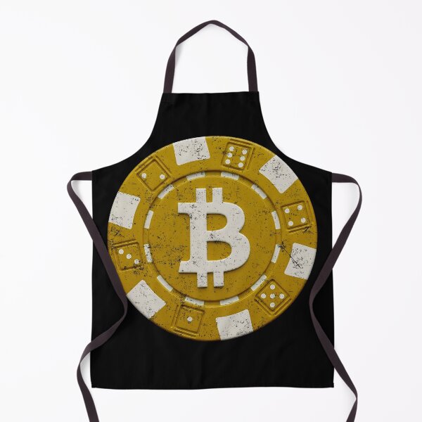 Item preview, Bitcoin Crypto Gold Poker Chip Distressed designed and sold by BluecidDesign.