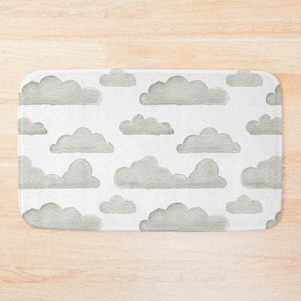 Item preview, Dreamtime Clouds Watercolor Pattern - Snow + Sage designed and sold by Irene Estelle.