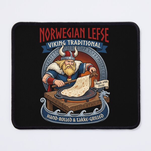 Item preview, Viking Making Traditional Norwegian Lefse designed and sold by TeeARTHY.