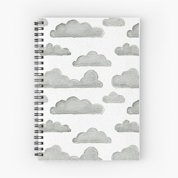 Item preview, Dreamtime Clouds Watercolor Pattern - Snow + Pine designed and sold by Irene Estelle.