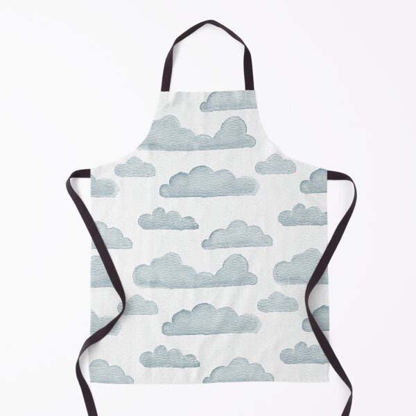 Item preview, Dreamtime Clouds Watercolor Pattern - Snow + Peacock designed and sold by Irene Estelle.