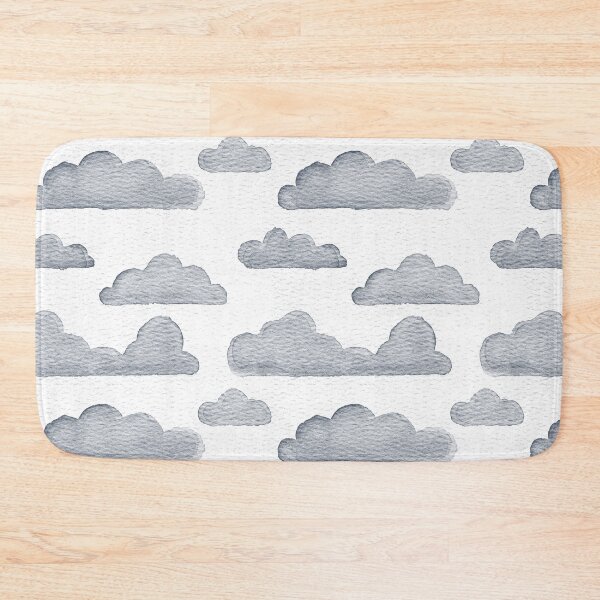 Item preview, Dreamtime Clouds Watercolor Pattern - Snow + Dusk designed and sold by Irene Estelle.