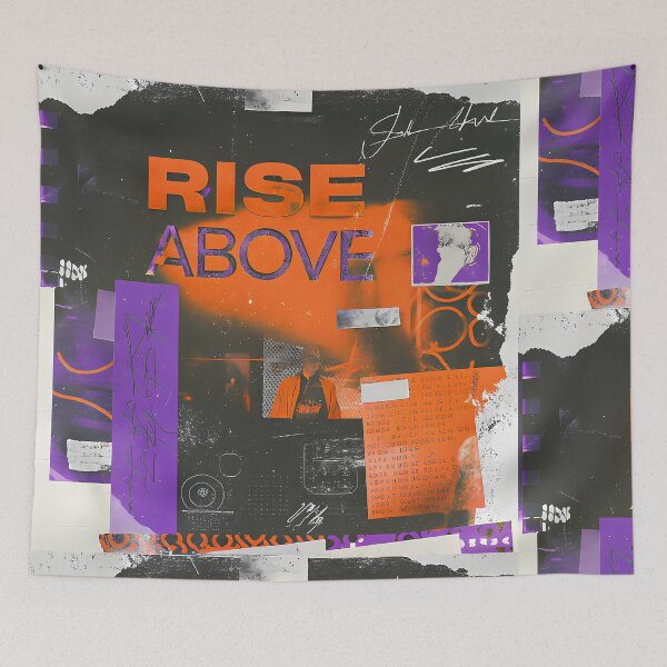 Item preview, Rise Above Vintage Grunge Collage Typography Collection Design designed and sold by ART ATTACK ZONE.