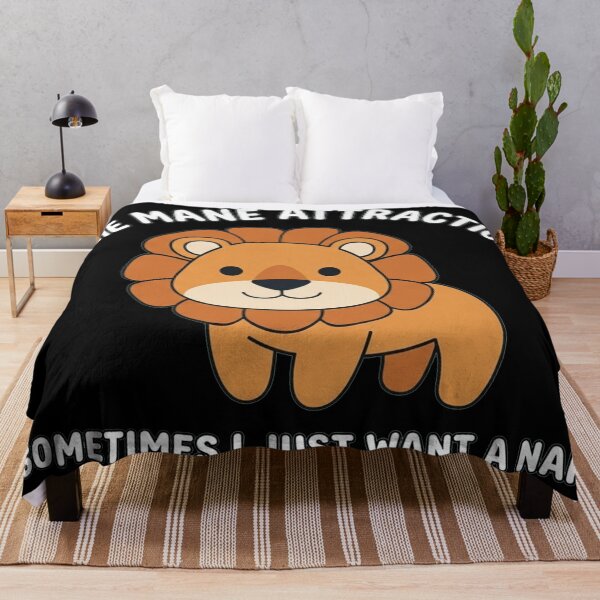 Item preview, The Mane Attraction Sometimes I Just Want A Nap Funny Lion designed and sold by Owcomm.