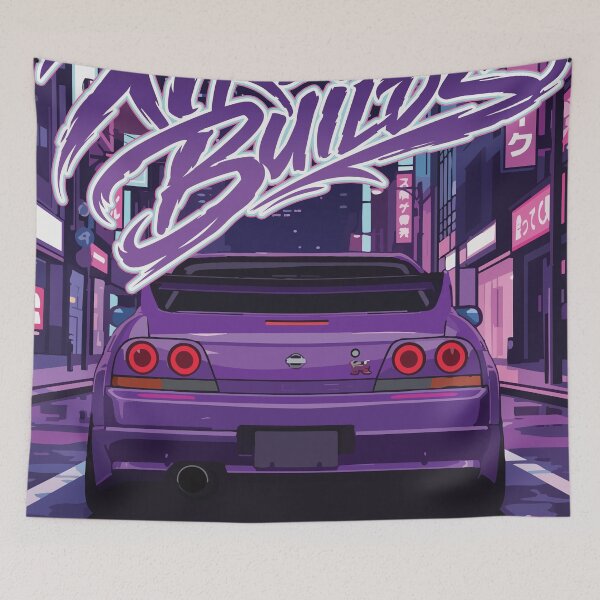 Item preview, NISSAN SKYLINE R33 in the city neons of Tokyo designed and sold by XtremeBuilds.
