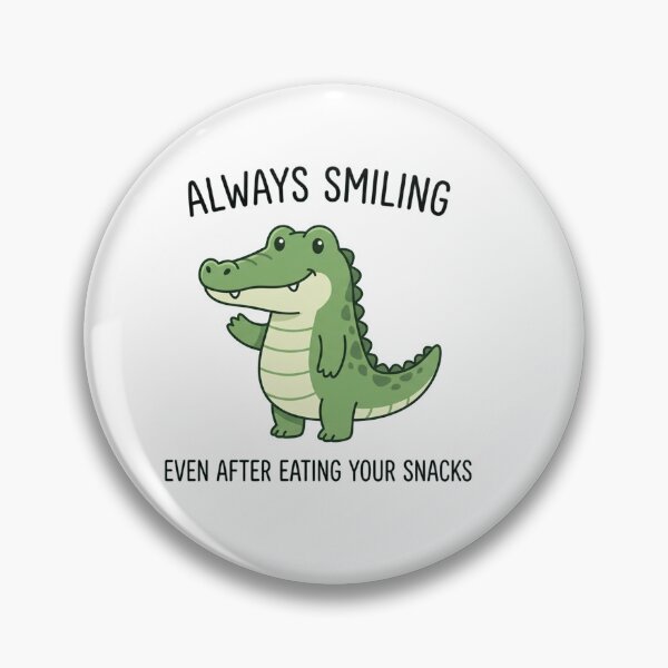 Item preview, Always Smiling Even After Eating Your Snacks Funny Crocodile designed and sold by Owcomm.