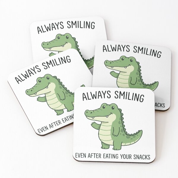 Item preview, Always Smiling Even After Eating Your Snacks Funny Crocodile designed and sold by Owcomm.