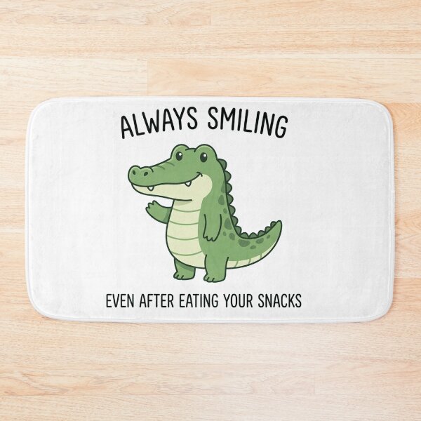 Item preview, Always Smiling Even After Eating Your Snacks Funny Crocodile designed and sold by Owcomm.