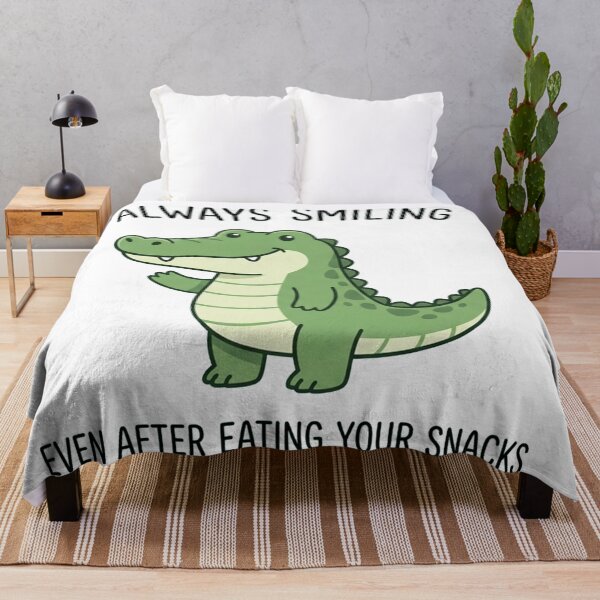 Item preview, Always Smiling Even After Eating Your Snacks Funny Crocodile designed and sold by Owcomm.