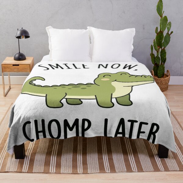 Item preview, Smile Now Chomp Later Funny Alligator Cute Crocodile Humor designed and sold by Owcomm.