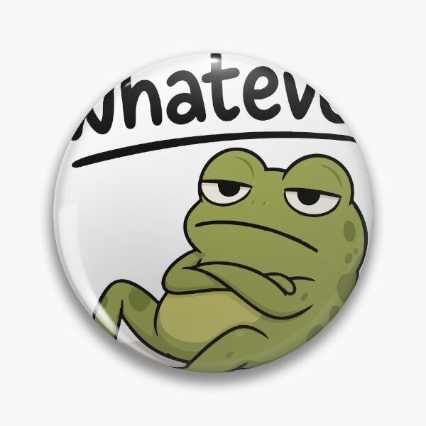 Item preview, Whatever Frog Unbothered Mood Sticker designed and sold by Rodrigo-Paiva.