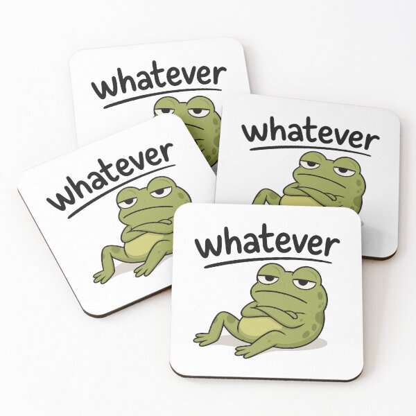 Item preview, Whatever Frog Unbothered Mood Sticker designed and sold by Rodrigo-Paiva.