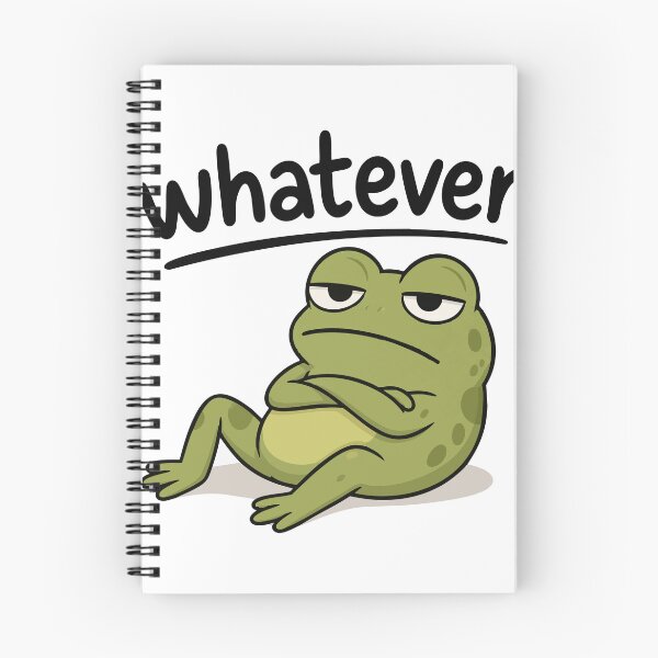 Item preview, Whatever Frog Unbothered Mood Sticker designed and sold by Rodrigo-Paiva.