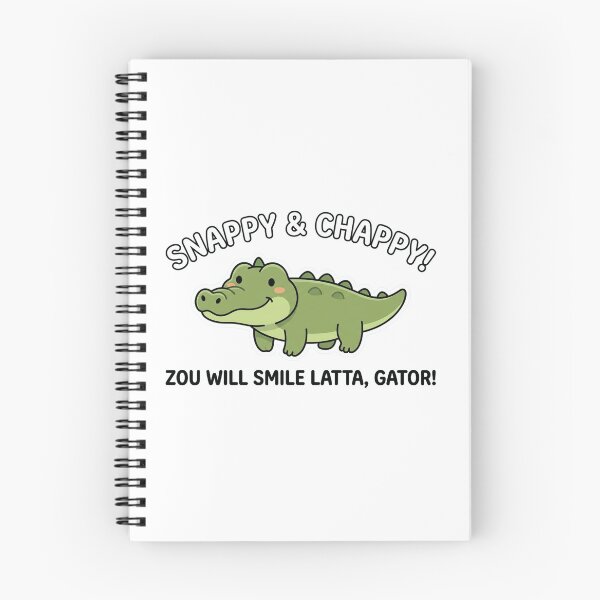 Item preview, Snappy & Chappy Zou Will Smile Latta Gator Cute Kawaii Alligator designed and sold by Owcomm.