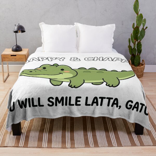 Item preview, Snappy & Chappy Zou Will Smile Latta Gator Cute Kawaii Alligator designed and sold by Owcomm.