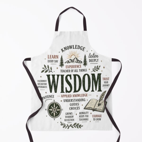 Item preview, Vintage Wisdom Word Cloud Graphic Tee – Inspirational Quote Shirt, Retro Aesthetic Typography Design, Motivational Growth Mindset T-Shirt designed and sold by EACS Photo.