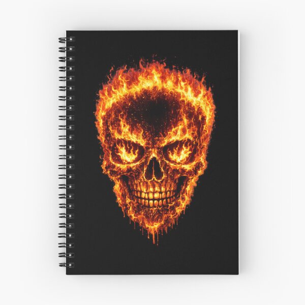 Item preview, Flaming Skull – Fire Skull with Burning Eyes – Hellfire Gothic Skull Design designed and sold by TheTrendsDesk.