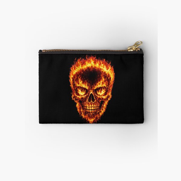 Item preview, Flaming Skull – Fire Skull with Burning Eyes – Hellfire Gothic Skull Design designed and sold by TheTrendsDesk.