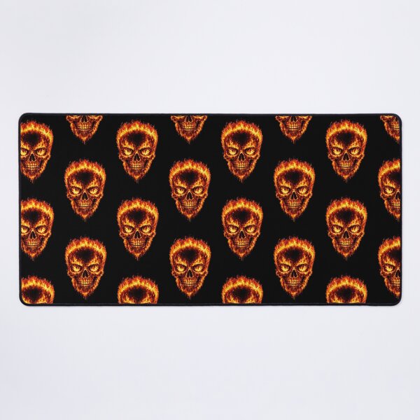 Item preview, Flaming Skull – Fire Skull with Burning Eyes – Hellfire Gothic Skull Design designed and sold by TheTrendsDesk.