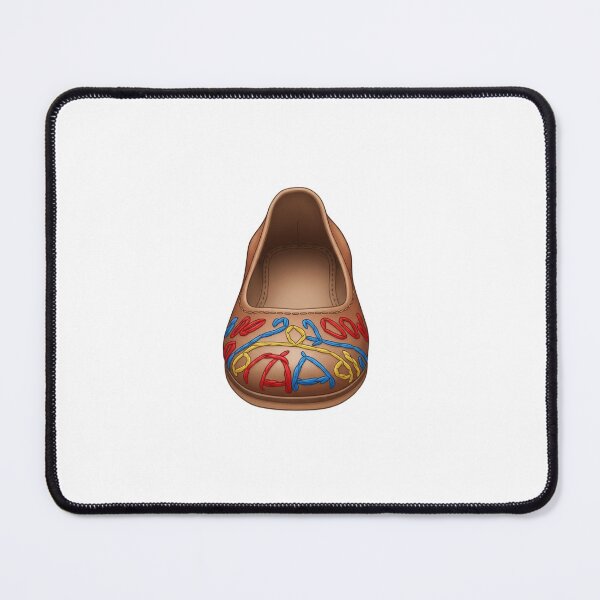 Item preview, Brown Flat Shoe Abstract Embroidery designed and sold by AbanoubStore.