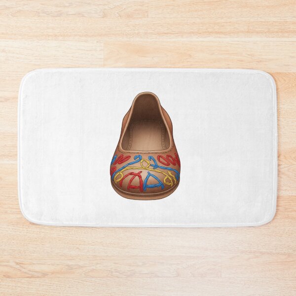 Item preview, Brown Flat Shoe Abstract Embroidery designed and sold by AbanoubStore.