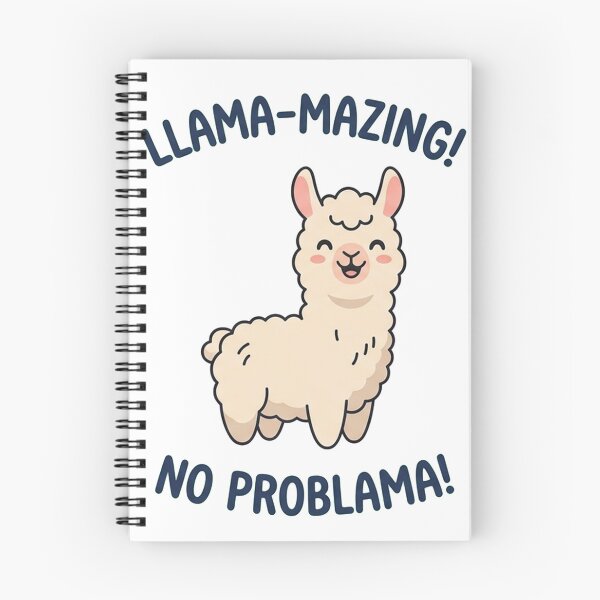 Item preview, Llama-Mazing No Problama! Cute Funny Llama Pun designed and sold by Owcomm.