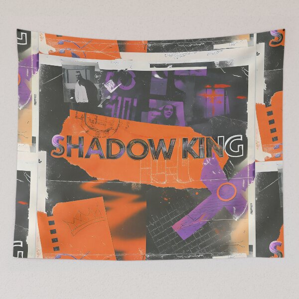 Item preview, Shadow King Vintage Grunge Collage Typography Collection Design designed and sold by ART ATTACK ZONE.