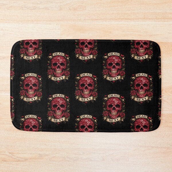 Item preview, Dead Sexy Skull – Lips Skull with Roses – Dark Romance Gothic Tattoo Design designed and sold by TheTrendsDesk.