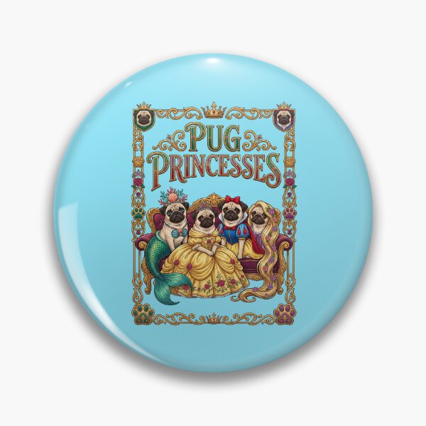 Item preview, Pug Princesses In Royal Ball Gowns designed and sold by TeeARTHY.