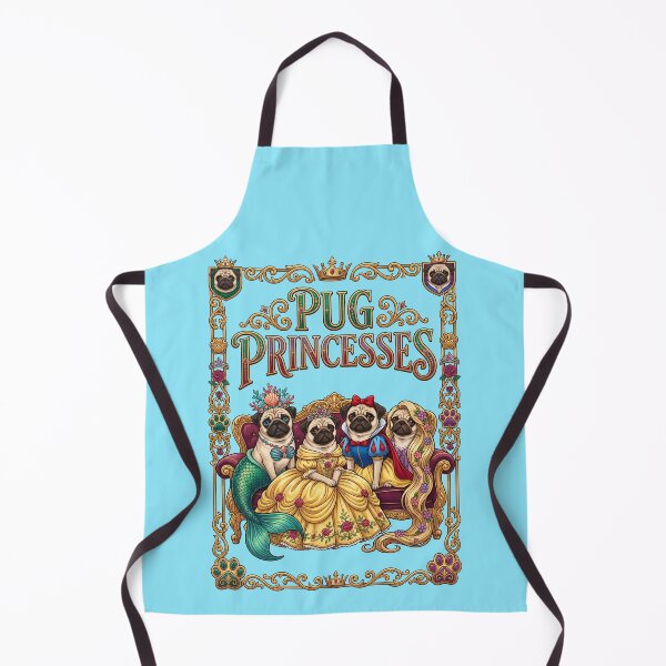 Aperçu de l'œuvre Princesses carlins en robes de bal royales créée et vendue par TeeARTHY.
