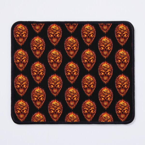 Item preview, Flaming Skull with Bats – Hellfire Skull Design – Dark Gothic Fire Skull Art designed and sold by TheTrendsDesk.