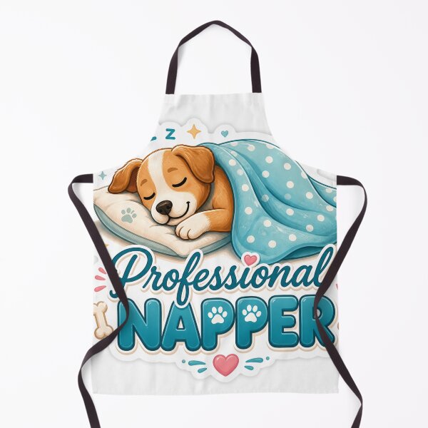 Item preview, Professional Napper – Cute Sleeping Puppy Dog designed and sold by DrakeDogShop.