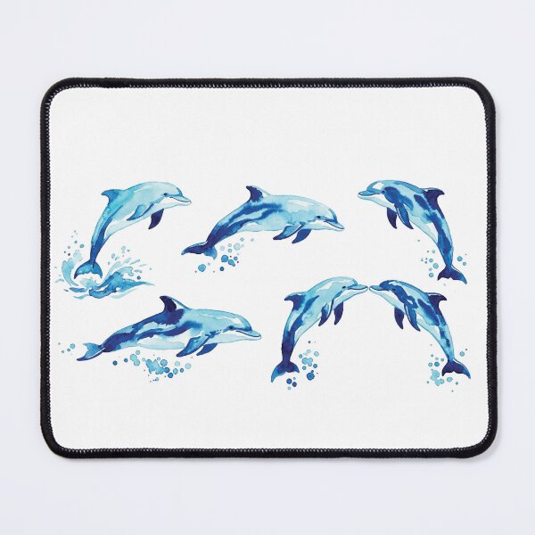 Item preview, water color dolphins designed and sold by Stickers void.