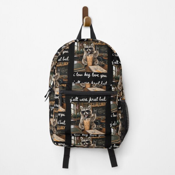 Item preview, Y'all Were Feral But Low Key Love You Teacher Raccoon Funny Gift designed and sold by Ali-printshop.