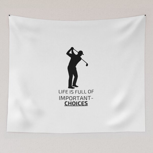 Item preview, Funny Life is Full of Important Choices Golf Gift for Golfers designed and sold by urchoice002.