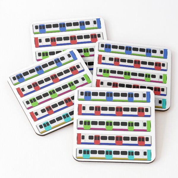 Item preview, Mind the Gap: London Tube Pattern (Colour) designed and sold by DesignsbyLouiza.