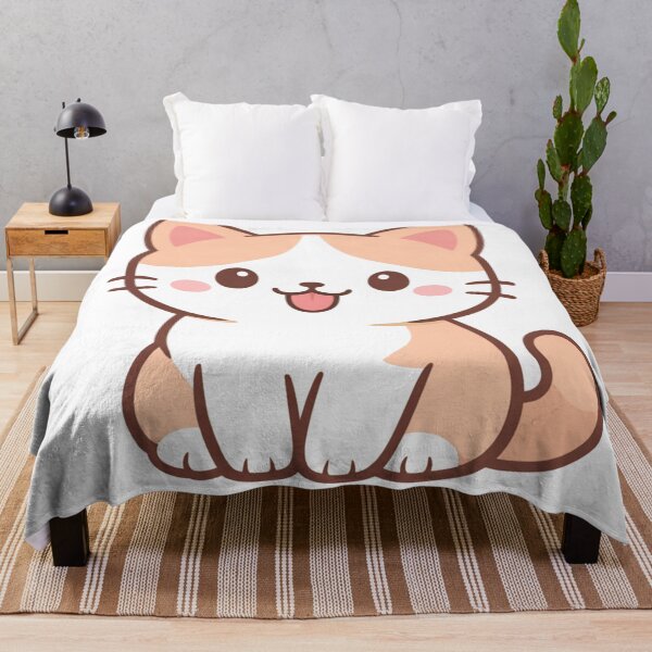 Item preview, Happy Kawaii Cat Sitting Cute Anime Kitten designed and sold by Owcomm.