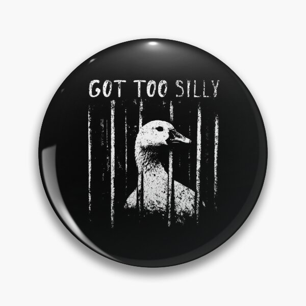 Item preview, Got Too Silly Funny Goose in Jail Sarcastic Bird Meme designed and sold by Ali-printshop.