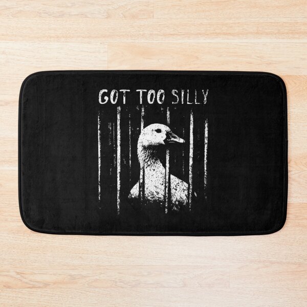 Item preview, Got Too Silly Funny Goose in Jail Sarcastic Bird Meme designed and sold by Ali-printshop.
