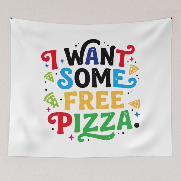 Item preview, I want some free pizza designed and sold by LOVEARTDESIGN.