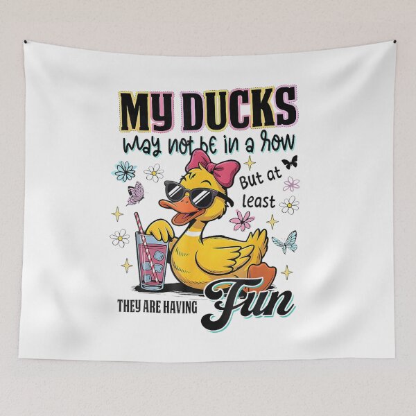 Item preview, My Ducks May Not Be In A Row But They Are Having Fun Funny Summer designed and sold by Ali-printshop.