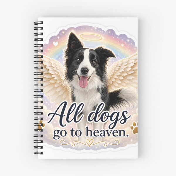 Item preview, All Dogs Go to Heaven – Angel Dog Rainbow Memorial  designed and sold by DrakeDogShop.
