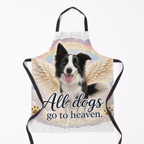 Item preview, All Dogs Go to Heaven – Angel Dog Rainbow Memorial designed and sold by DrakeDogShop.