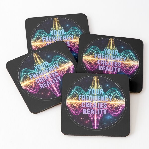 Item preview, Your Frequency Creates Reality – Sound Wave Cosmic Motivation Design designed and sold by Altair_.