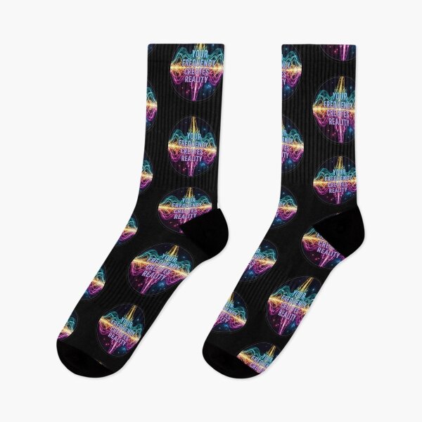 Item preview, Your Frequency Creates Reality – Sound Wave Cosmic Motivation Design designed and sold by Altair_.