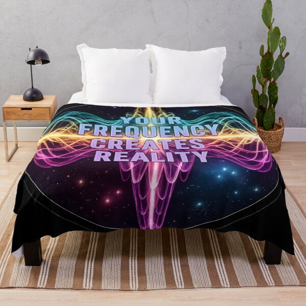 Item preview, Your Frequency Creates Reality – Sound Wave Cosmic Motivation Design designed and sold by Altair_.